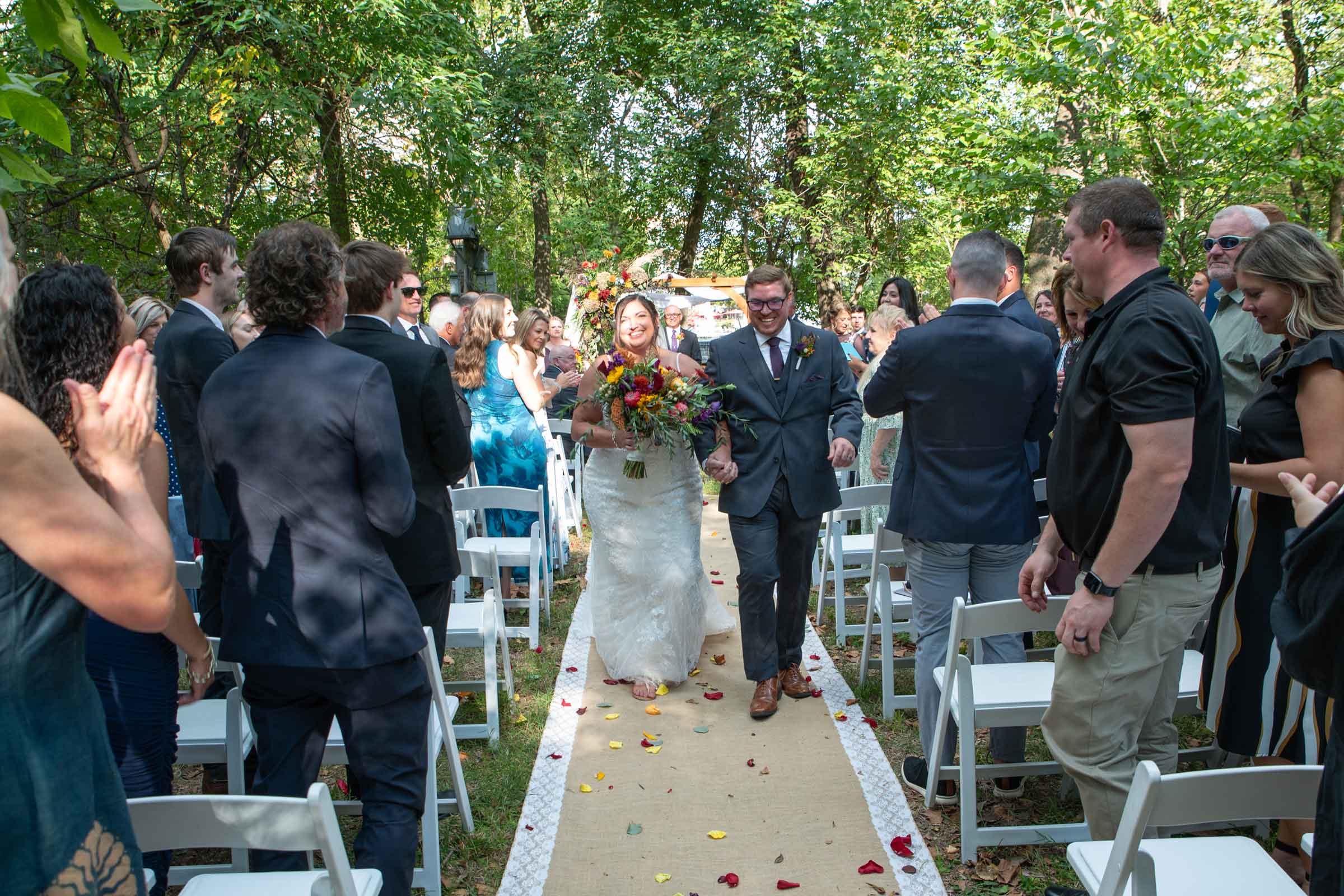 outdoor ceremony, photo by Joysong Photography